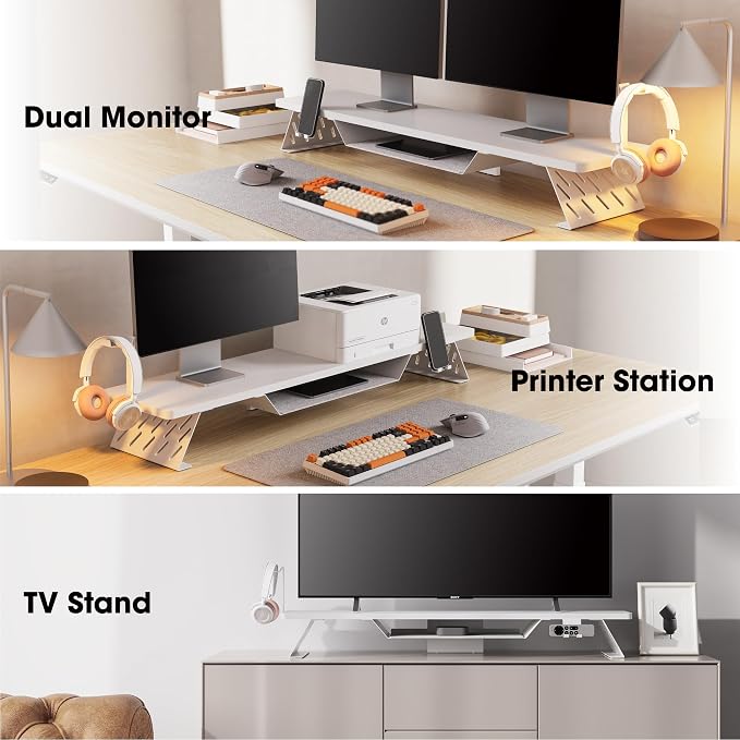 Fenge Dual Monitor Stand, 42.5 Inch Monitor Riser - Image 6