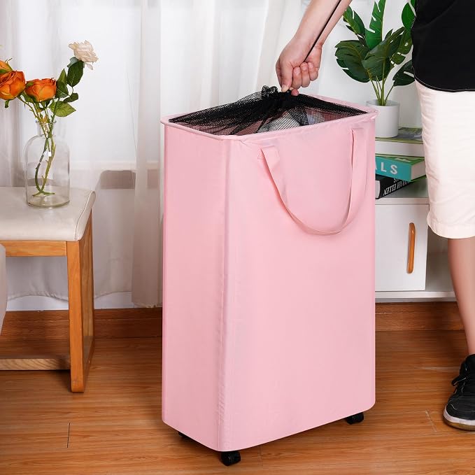 efluky Slim Rolling Laundry Basket - Image 4