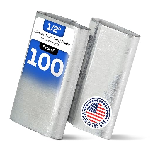 IDL Packaging Closed Seals for 1/2" Strap Width Steel Strapping by IDLPackaging