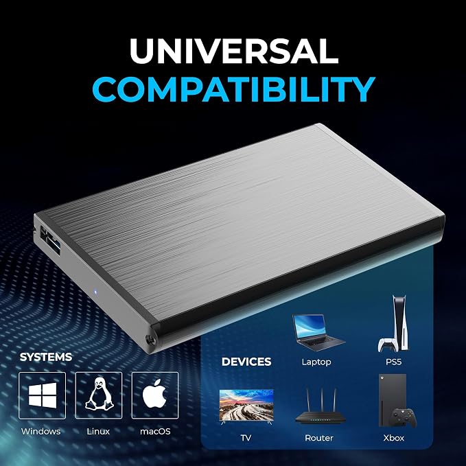 SABRENT Ultra Slim USB 3.0 to 2.5-Inch SATA External Aluminum Hard Drive - Image 4