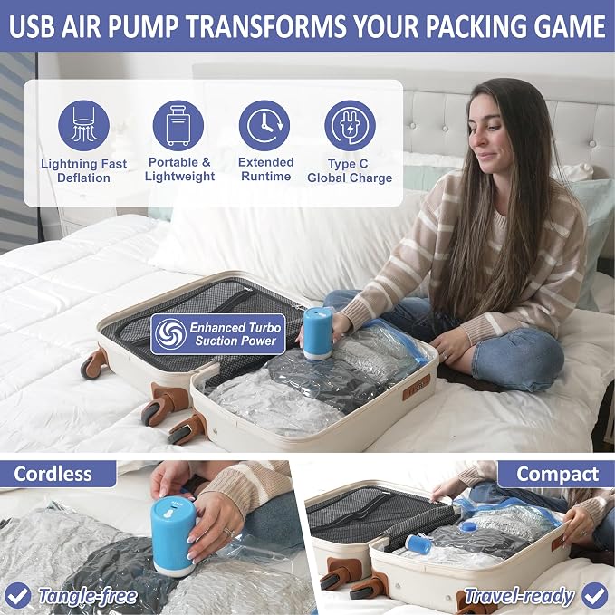 15 Pack Travel Vacuum Storage Bags - Image 3