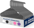 SereneLife 30 Pack Plastic Hangers, Space-Saving Closet Organizers, Durable and by SereneLife
