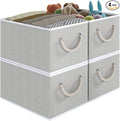 Closet Storage Bins, Linen Closet Organizers and Storage Basket by Coyacool