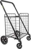dbest products Cruiser Cart Deluxe 2 Shopping Grocery Rolling Folding Laundry by dbestproductsInc