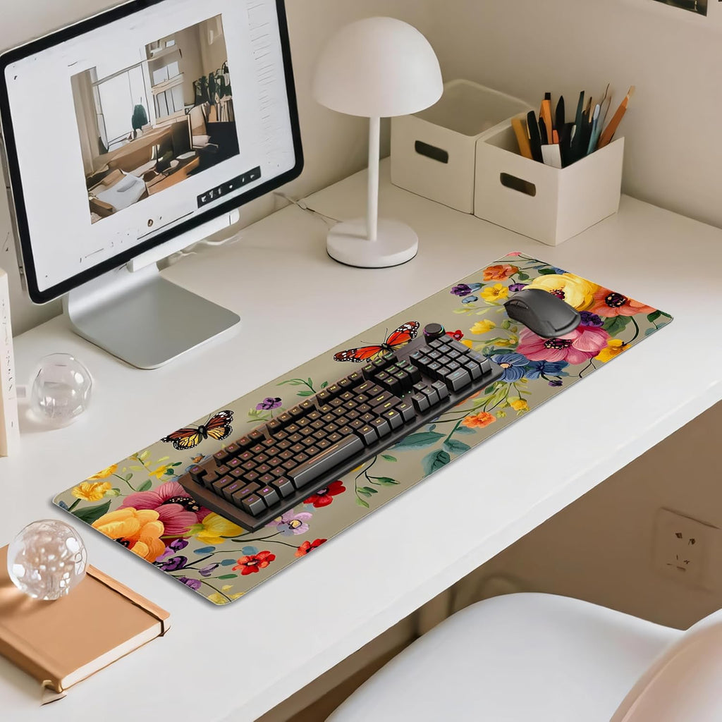 31.5”x11.8”Large Gaming Mouse Pad for Desk, Mouse Mat with Seamed