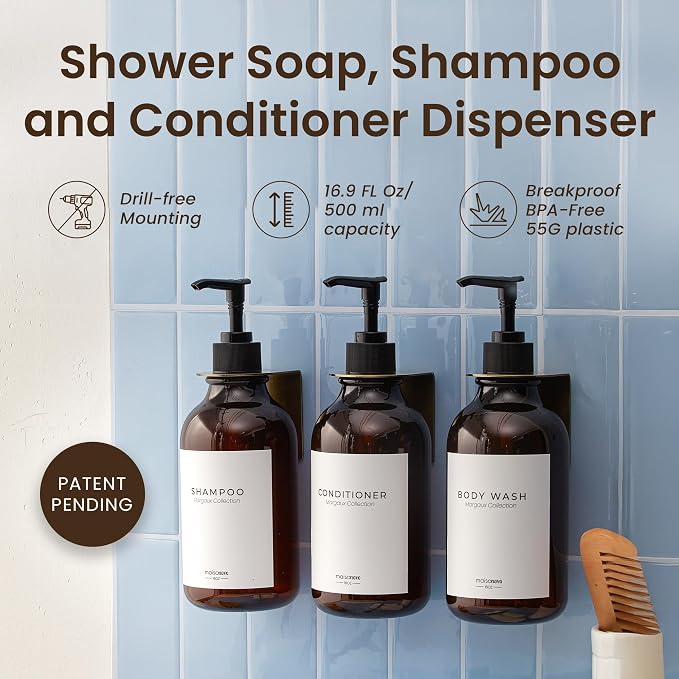 MaisoNovo Shampoo and Conditioner Dispenser - Image 2