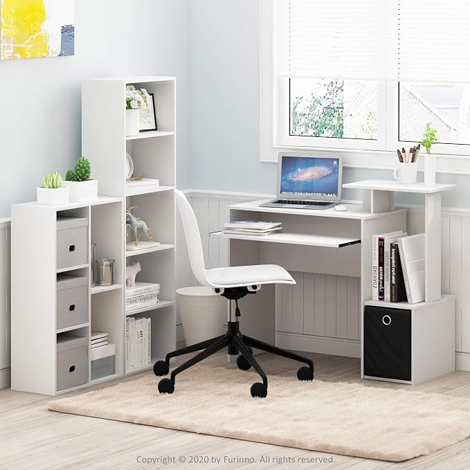 Furinno LUDER Book Shelf, 5-Cube Bookshelf, Reversible Bookcase, 9.4 x 19.5 x - Image 11