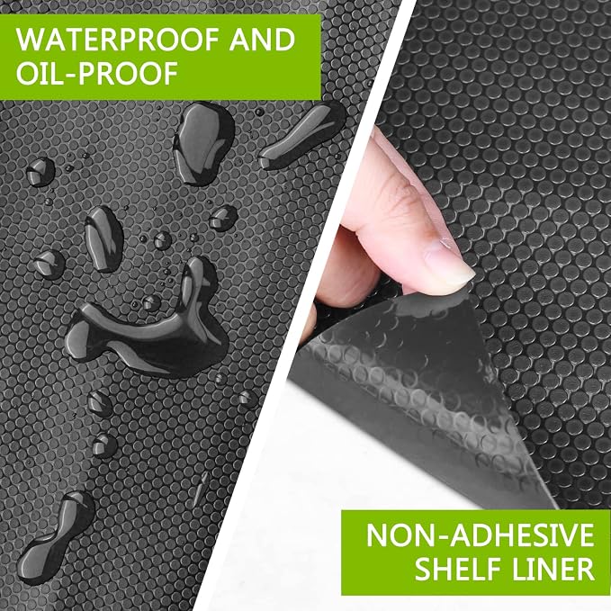 HooTown Shelf Liner Kitchen Cabinet Drawer Mats 17.5 Inch Wide x 6.5 Feet Long - Image 3