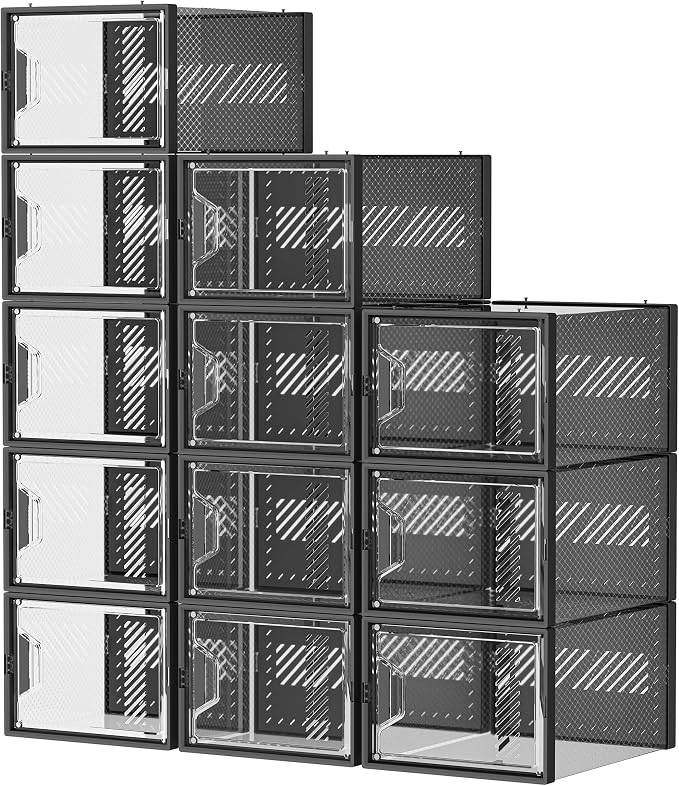 Shoe Storage, 12 Pack X-Large Shoe Organizer - Image 9