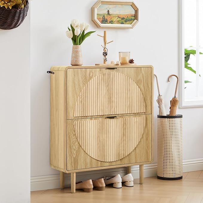 Turtle&Myrtle Modern Shoe Storage Cabinet - Image 3