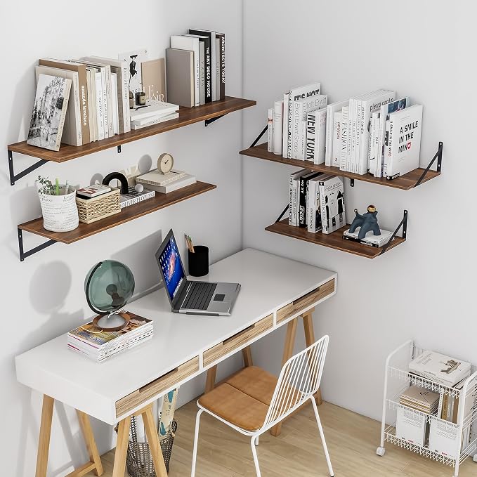 Heimlove 12 Inch Deep Floating Shelves - Image 5