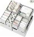 Criusia Drawer Organizer for Clothing, 12 Pack Sock Underwear Drawer Organizer by Criusia