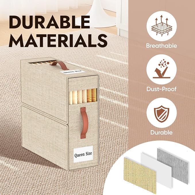 4 Pack Bed Sheet Organizers and Storage - Image 7