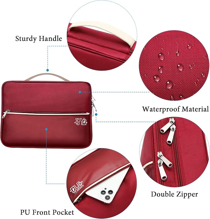 SELLYFELLY Electronics Travel Organizer, Double Layer Cable Organizer Bag - Image 4