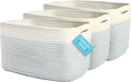 OrganiHaus Set of 3 Woven Storage Baskets by OrganiHaus