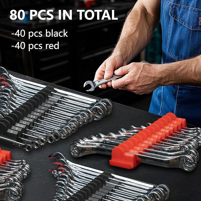 80 pcs MAGNETIC Modular Wrench Organizers - Image 3