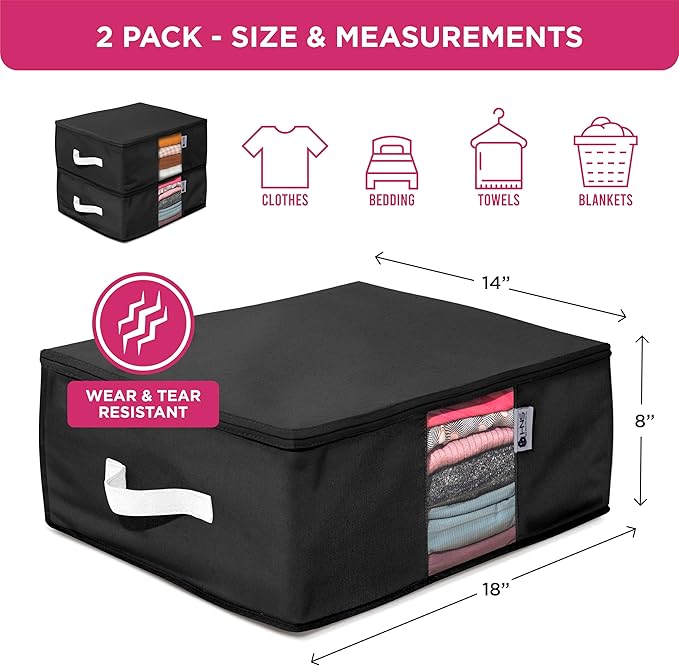 Cedar Clothes Storage Bag Organizer – Protects from Moths, Dirt & Dust – Set of - Image 3