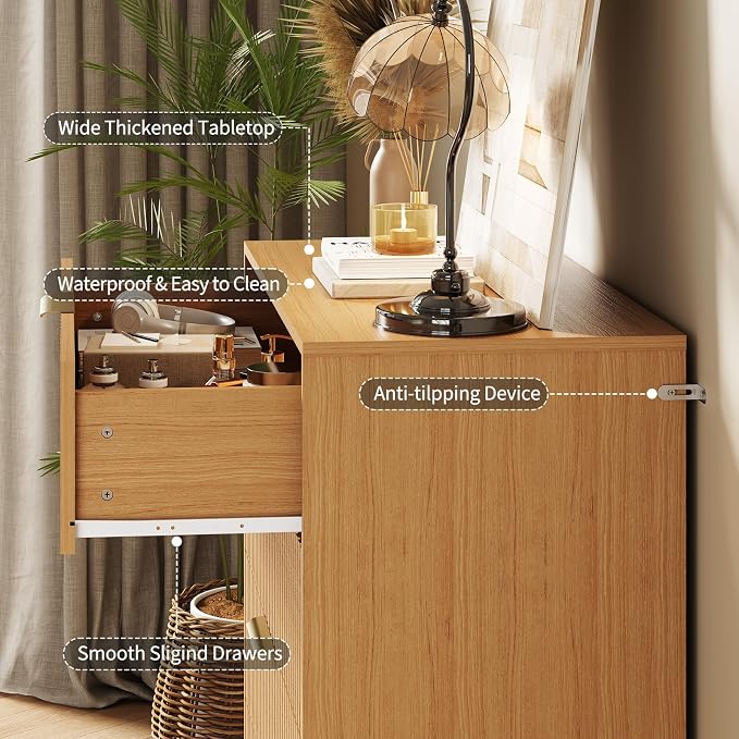 Garvee Fluted Dresser for Bedroom - Image 6
