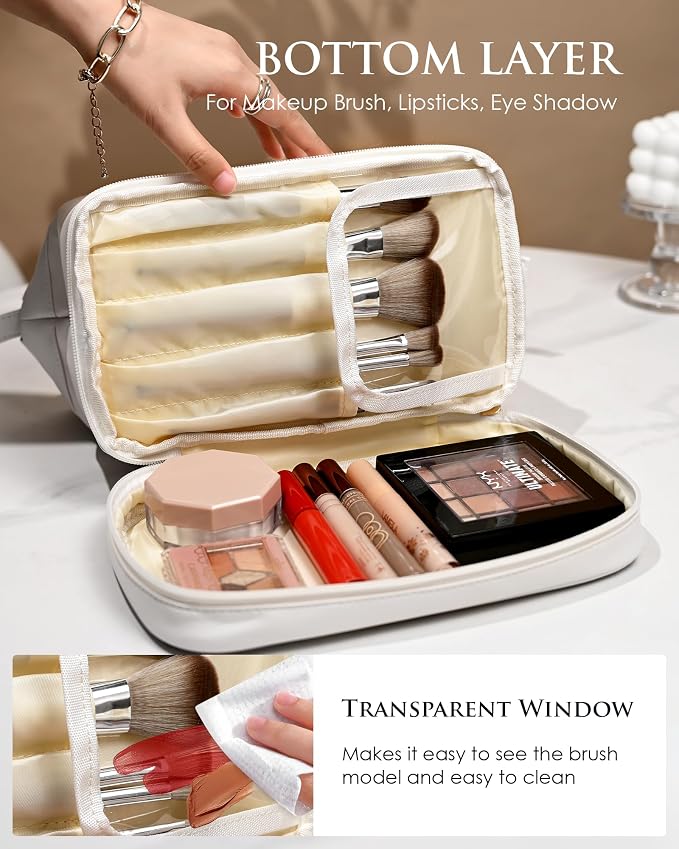 Gifts for Woman Who Travel, Makeup Bag for Women, Bridesmaid Engagement Gift - Image 3