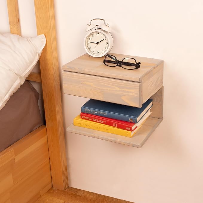 Floating Nightstand Side Accent or End Table - Image 2