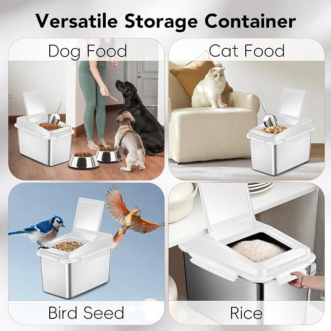 Dog Food Storage Container Stainless Steel - Image 6