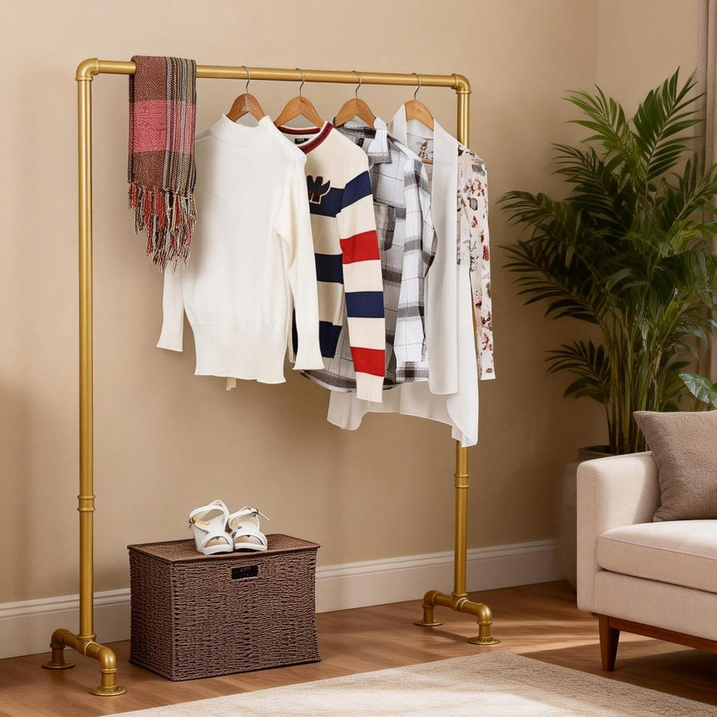 Industrial Pipe Clothing Rack,Clothes Rack For Hanging Clothes,Garment