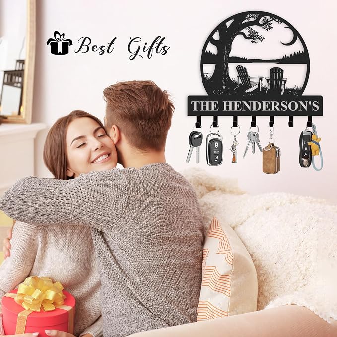Personalized Metal Key Holder Wall Mount, Key Holder - Image 4