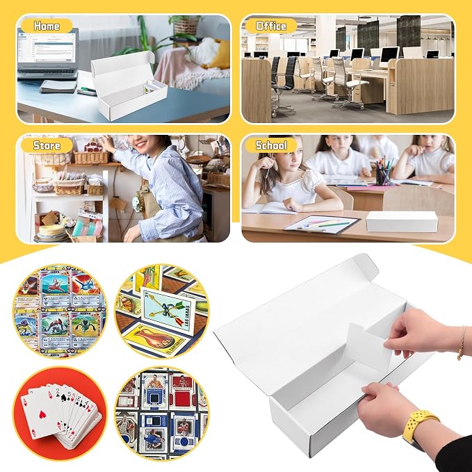 Trading Card Storage Box with Dividers, 3 Pack • 820 Count Bulk Card Collection - Image 5