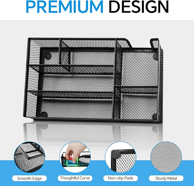 Desk Drawer Organizer, Office Drawer Divider Organizer Tray - Image 3