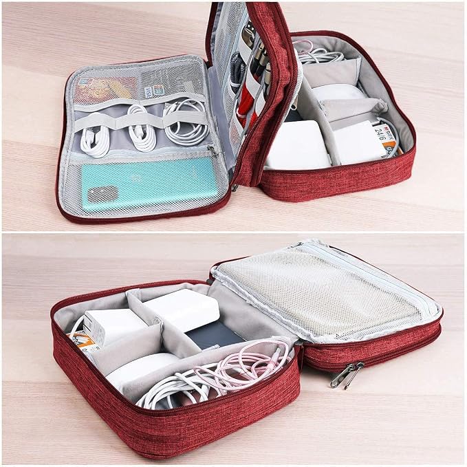 Electronics Organizer, Jelly Comb Electronic Accessories Cable Organizer Bag - Image 5