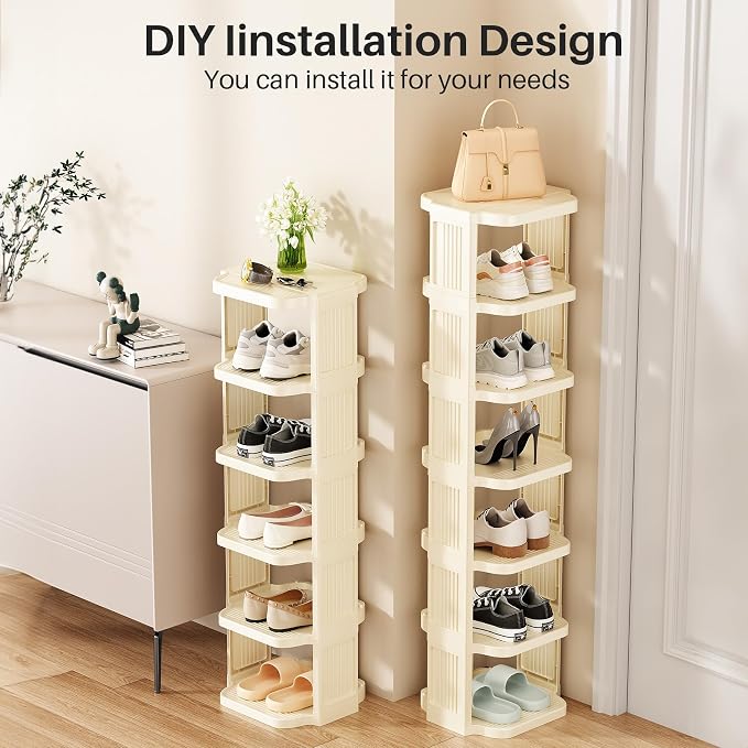Kitstorack Vertical Shoe Rack: 8 Tiers Stackable Shoe Rack - Image 8