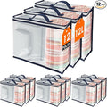 12 Pack Clear Storage Bags by TKSDWBLTY