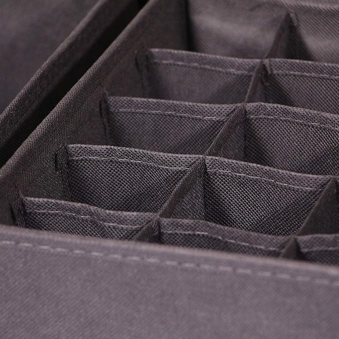 DIOMMELL 4 Pack Foldable Cloth Storage Box Closet Dresser Drawer Organizer - Image 5
