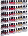 6Pcs/Set Acrylic Nail Polish Rack Wall Mounted, Lipstick Essential Oil Bottle by FocusOnJewelryDisplay
