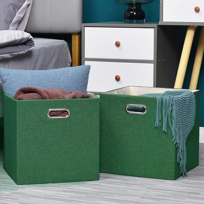Cube Storage Bins 13×13 Linen Foldable Box - Image 6
