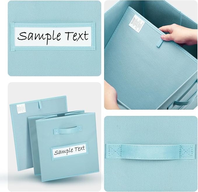 artsdi 11x11 storage cube bins Foldable Fabric storage cubes - Image 3