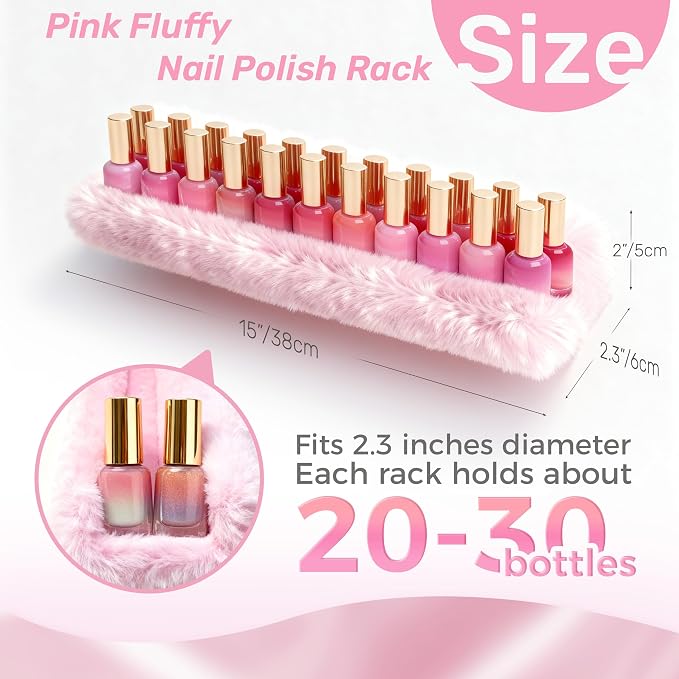 Care&More YJ 15 Inch Nail Polish Shelves, Sunglasses, Essential Oils, Plush - Image 7