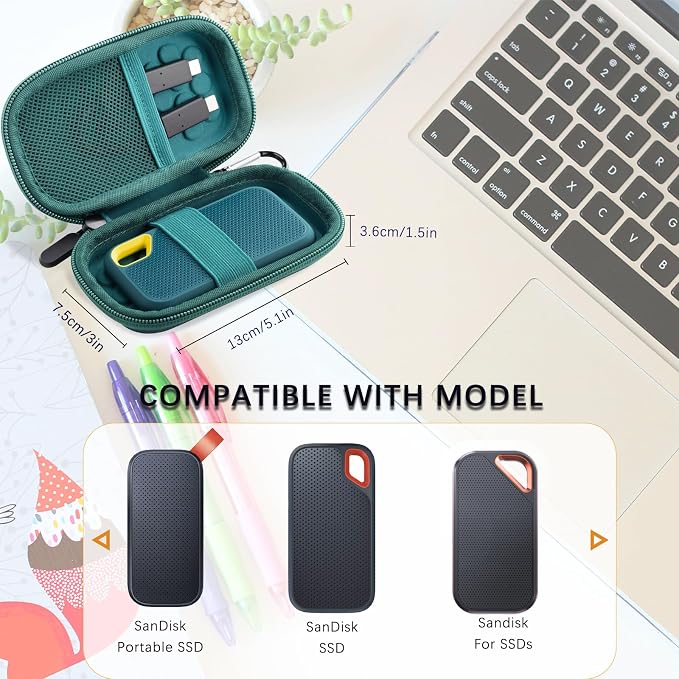 Hard Case Compatible with SanDisk Extreme Pro/SanDisk Extreme Portable External - Image 2