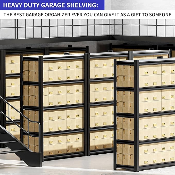 Garage Shelving, Heavy Duty Sturdy Steel Thickened Metal Shelves - Image 6