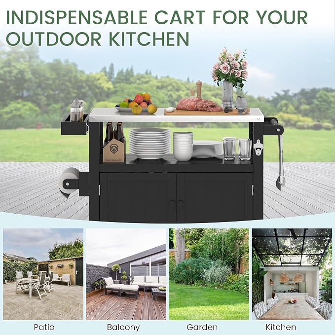 Weatherproof HIPS Outdoor Kitchen Island - Image 8
