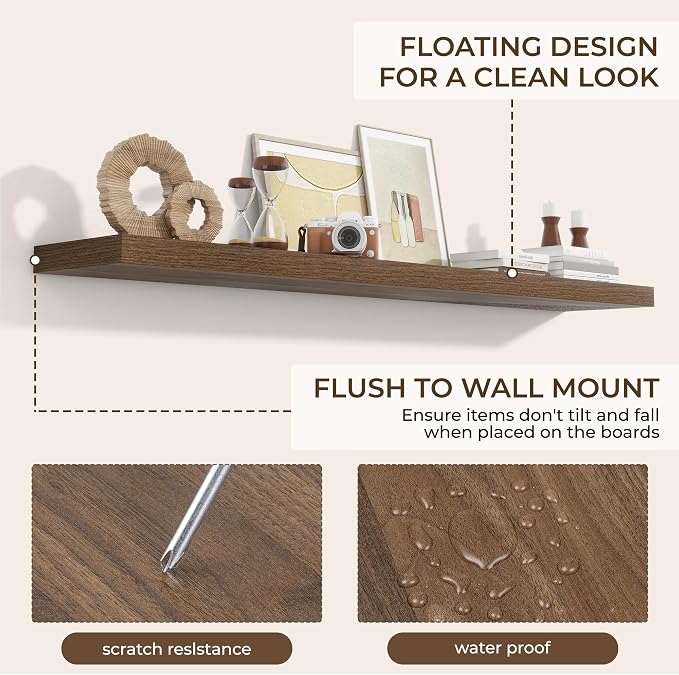 RICHFOCUS 72Inch Floating Shelves - Image 6