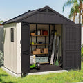 Patiowell 8 x 6 FT Plastic Outdoor Storage Shed by Patiowell
