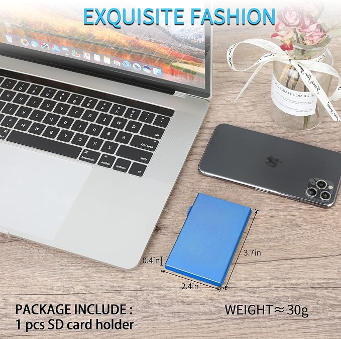 SD Card Holder, SD Card Case, LAVILI CF Memory Card Holder Case Aluminum Alloy - Image 6
