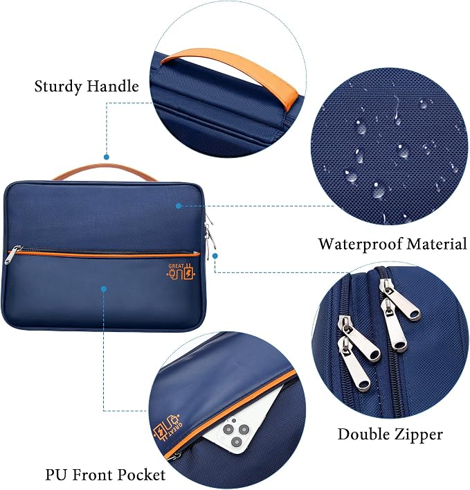 SELLYFELLY Electronics Travel Organizer, Double Layer Cable Organizer Bag - Image 4