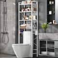 Over-The-Toilet Storage Rack, 4-Tier Bathroom Organizer Shelf Over Toilet by SalakitaHome