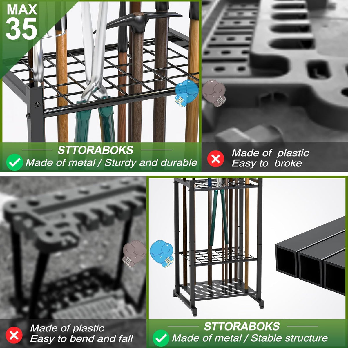 Garden Tool Organizer, Garage Tool Organizer & Garage Organization