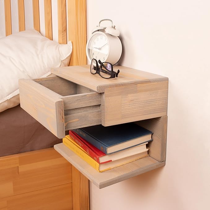 Floating Nightstand Side Accent or End Table - Image 5