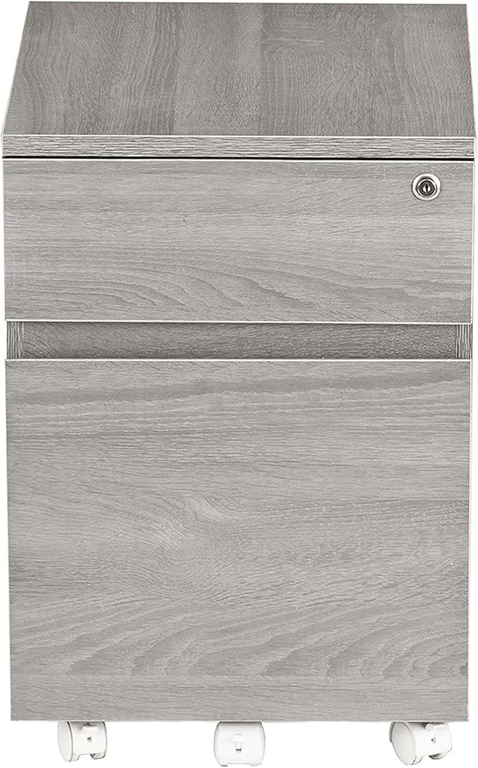 Techni Mobili Rolling Lock and Storage 2 Drawer Vertical Filing Cabinet - Image 6