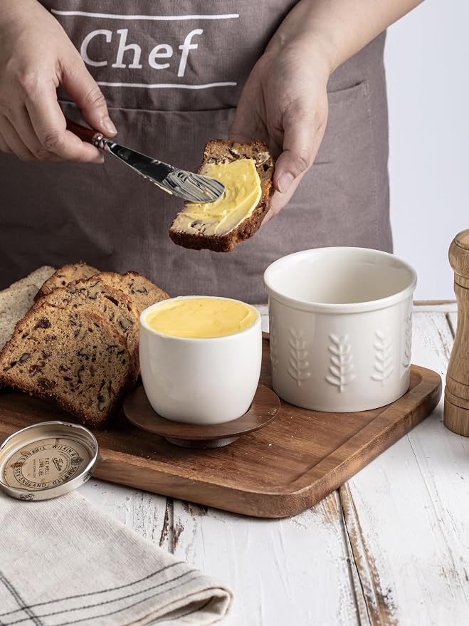 Butter Crock, Ceramic Butter Dish - Image 3