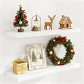 Fun Memories 36 Inch Floating Shelves White, 9.3 Deep Floating Shelf by FunMemories